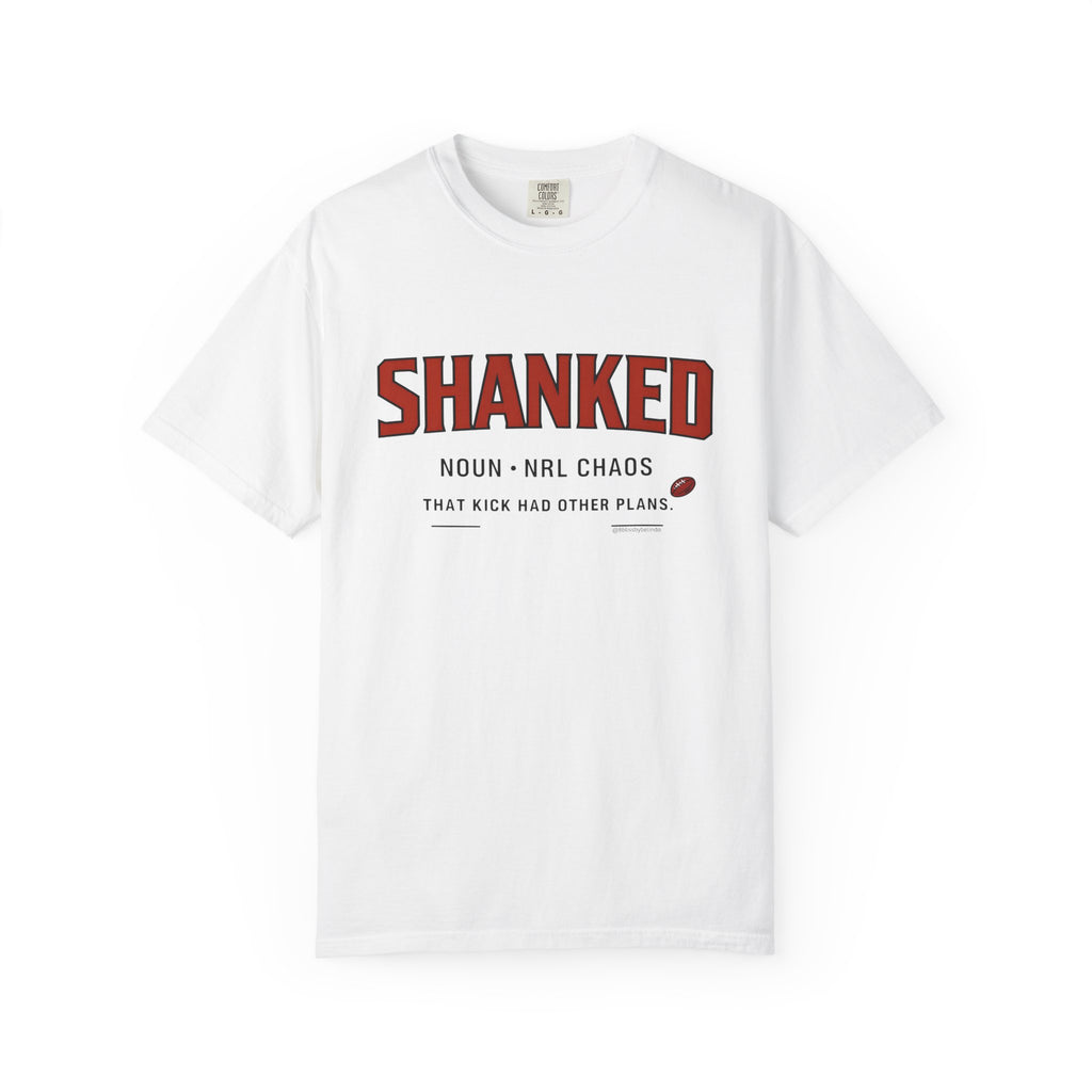 Shanked Graphic T-Shirt — 'Shanked' Sports Humour Tee with Definition Print