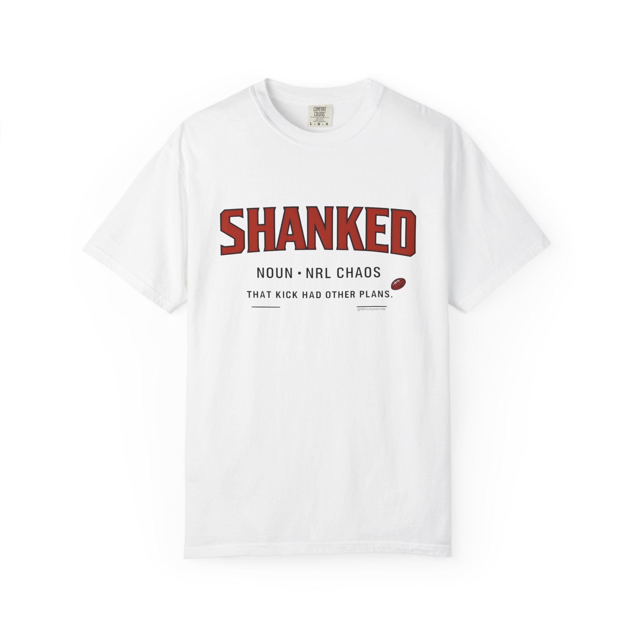 Shanked Graphic T-Shirt — 'Shanked' Sports Humour Tee with Definition Print