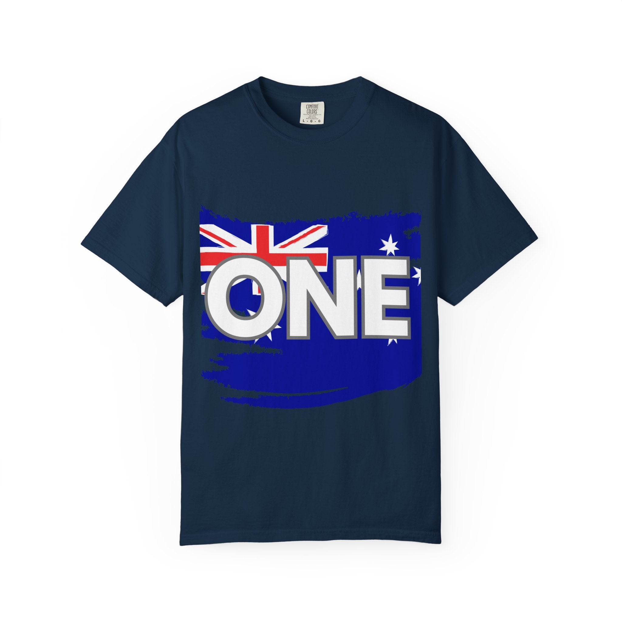 ONE Australia Unity T-Shirt — Aussie Torn Flag Map Graphic Tee