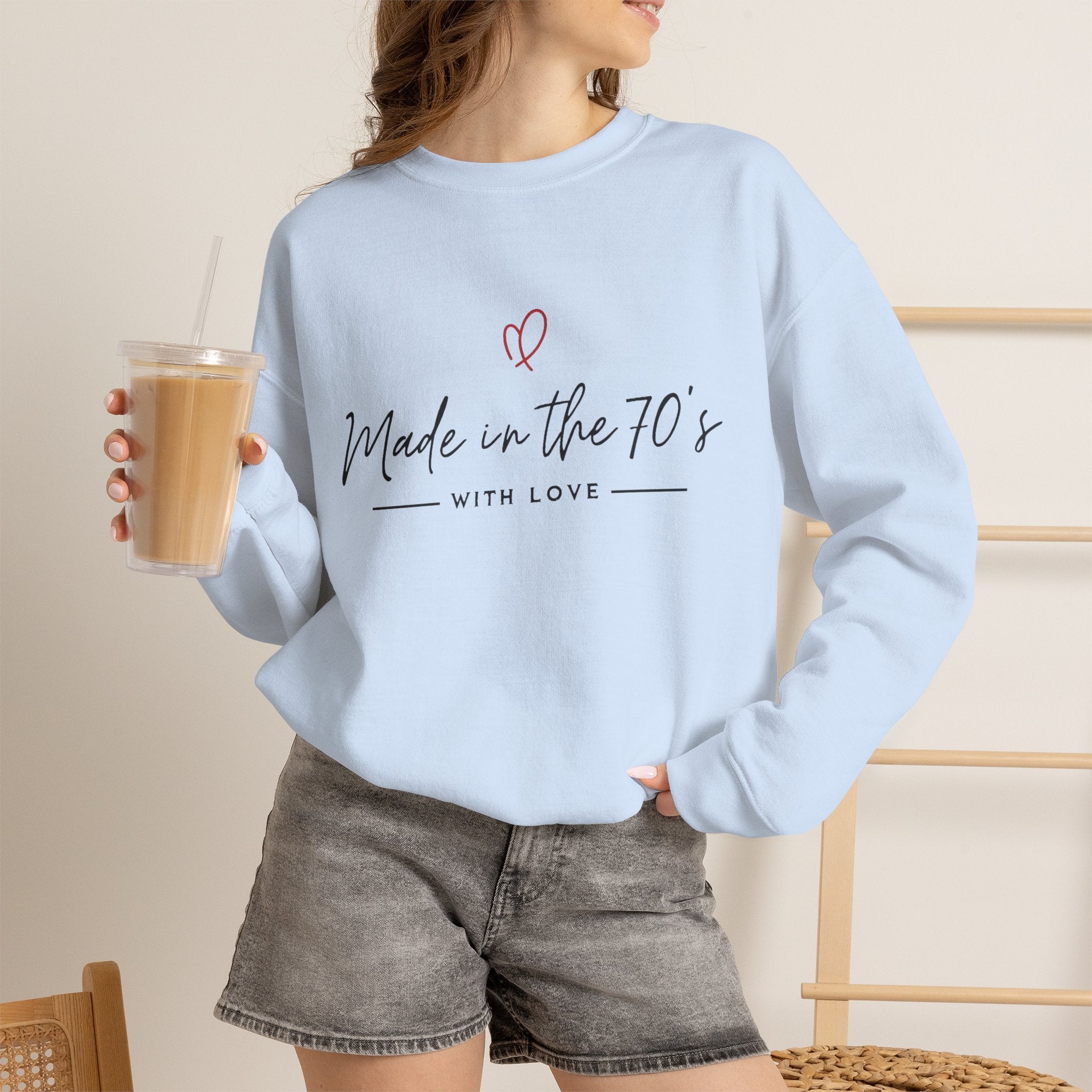 Made in the 70's Crewneck Sweatshirt — Vintage Born in the 70s Gift
