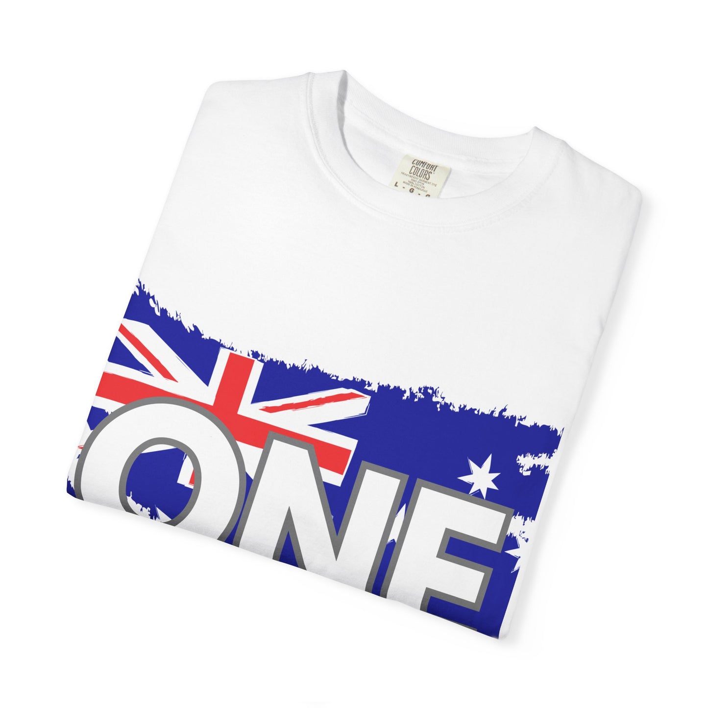 ONE Australia Unity T-Shirt — Aussie Torn Flag Map Graphic Tee