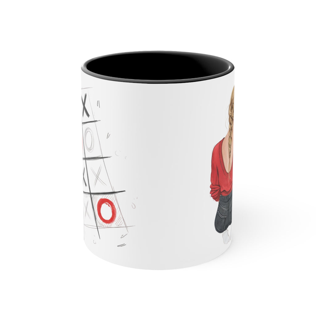 "The Couple" Noughts & Crosses Accent Mug  11oz