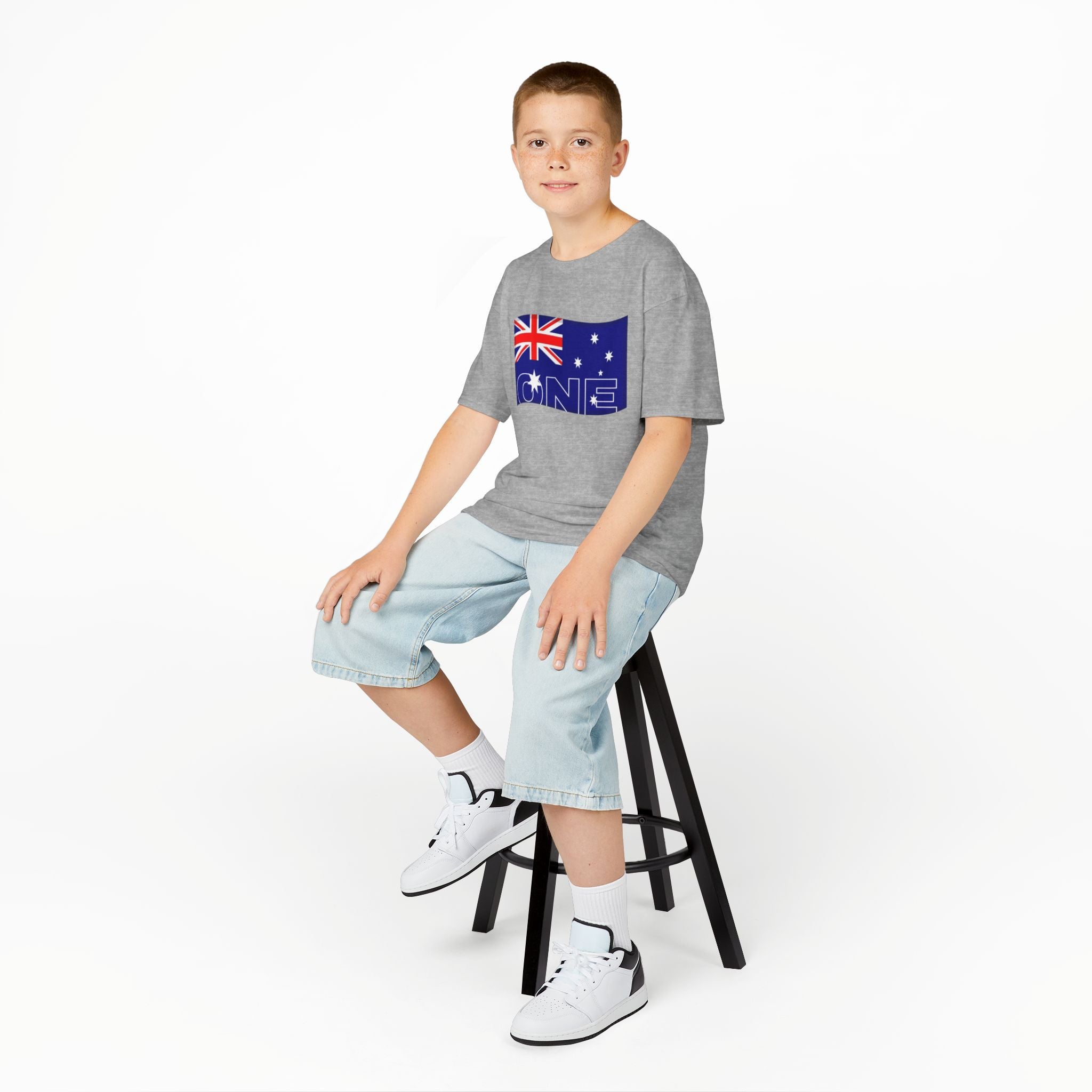 Kids Tee — Australian Flag "ONE" Design