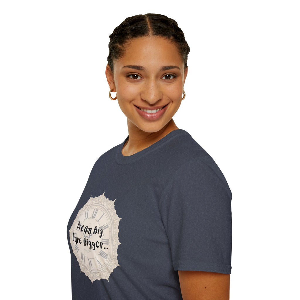 T-Shirt Inspirational Tee for Motivation, Dream Big, Gift for Dreamers, Casual Wear