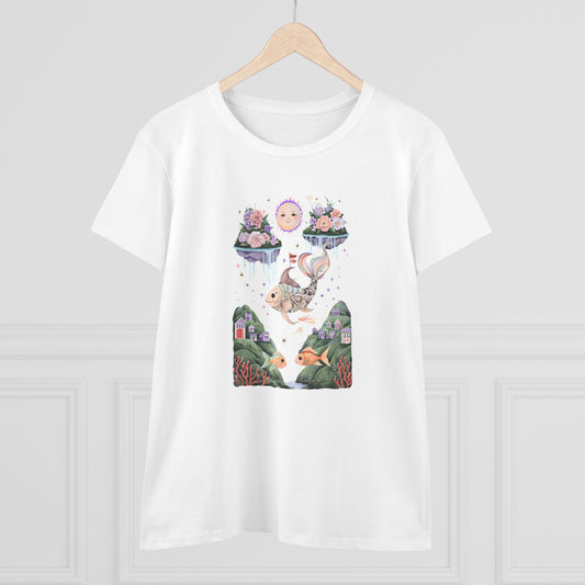 Whimsical Dreamcatcher Tee - Fun Graphic Cotton T-Shirt for Daydreamers, Casual Wear, Gift for Her, Summer Top, Unique Artwork