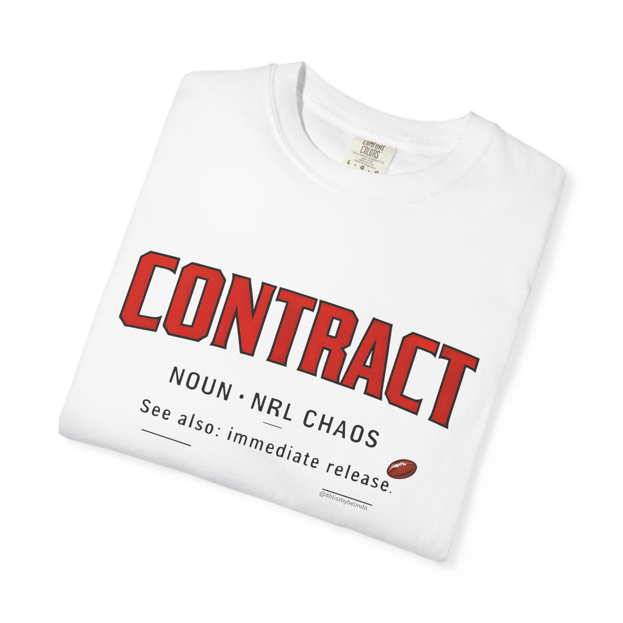 Contract Graphic T-Shirt — 'Contract' Sports Humour Tee with Definition Print