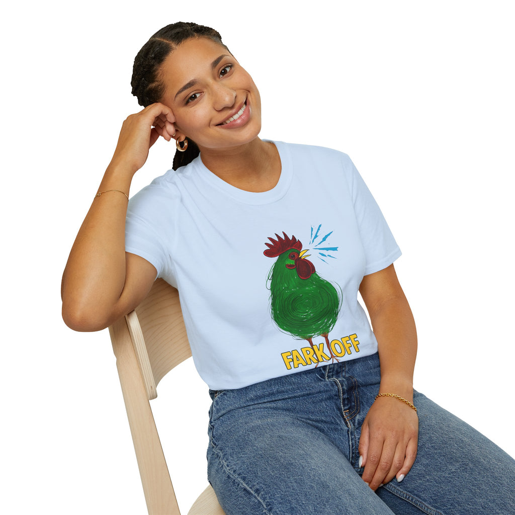 Funny Chicken Graphic T-Shirt, Humor Tee, Farm-Inspired Apparel