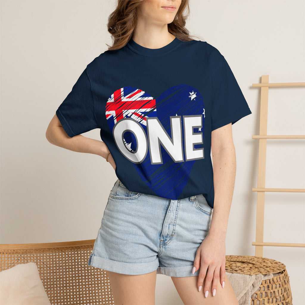 ONE Heart Australia Unity T-Shirt — Aussie Heart Graphic Tee