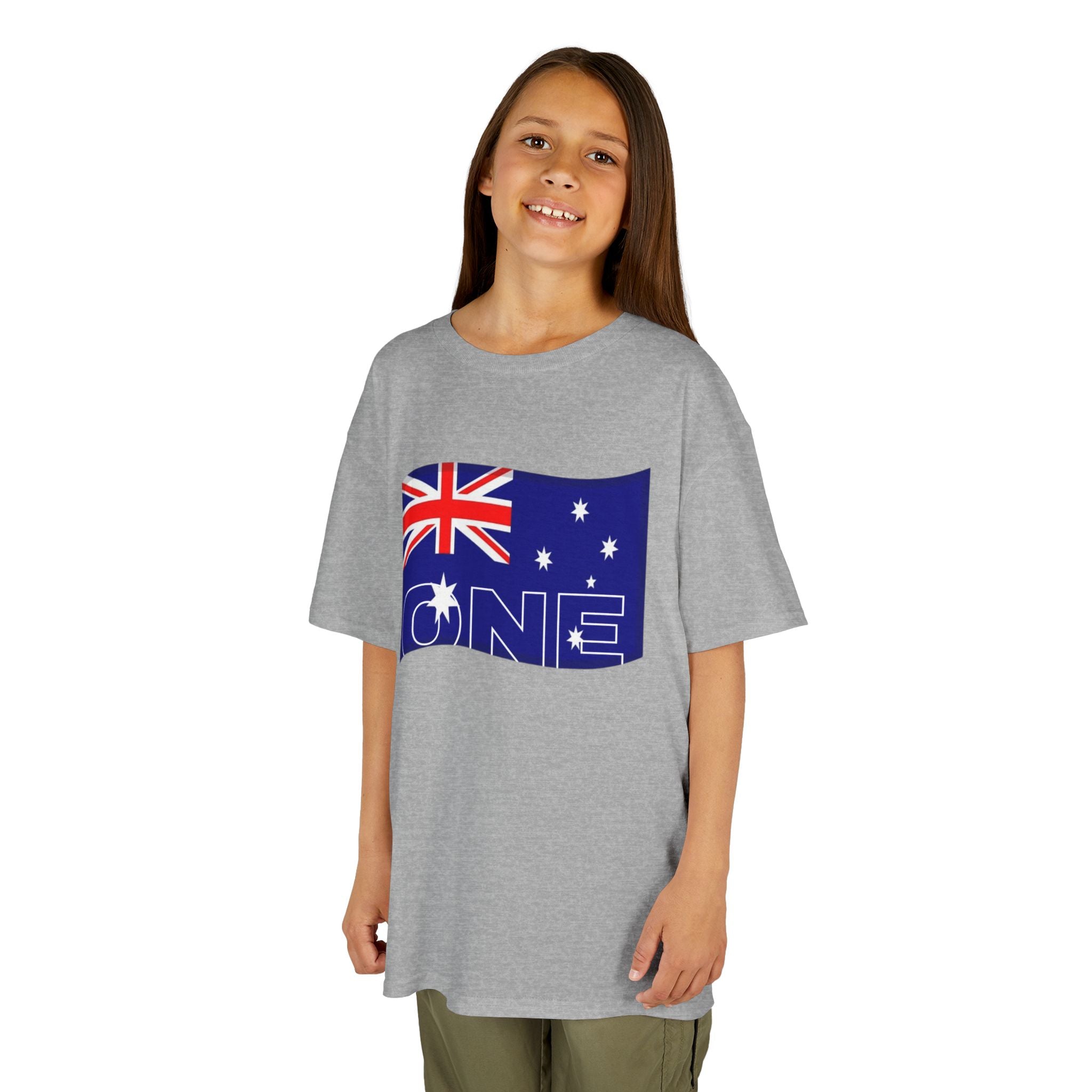 Kids Tee — Australian Flag "ONE" Design