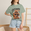 Caffeinated and Unbothered Dog T-Shirt — Cute Coffee Pup Graphic Tee