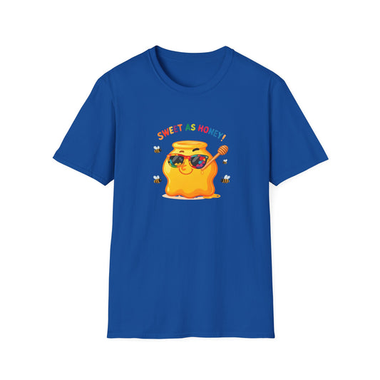Sweet as Honey Unisex T-Shirt - Cute Graphic Tee, Casual Wear, Gift for Friends, Summer Fashion, Bee Lovers Gift