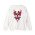 Phoenix REBORN (Back Design Only) Crewneck Sweatshirt — Vibrant Rising Bird Graphic Pullover