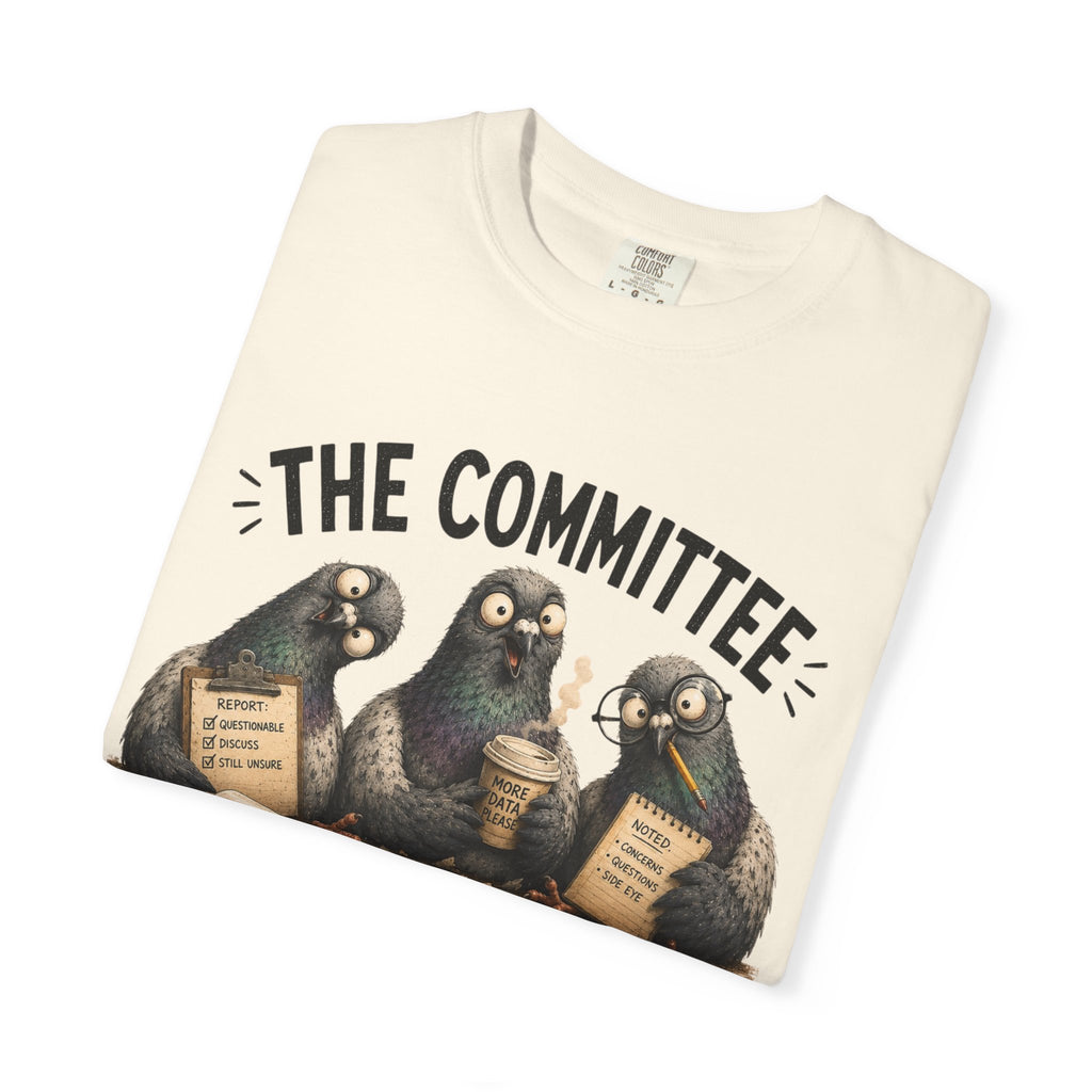 The Committee T-Shirt — Funny Pigeon Reviewers Graphic Tee