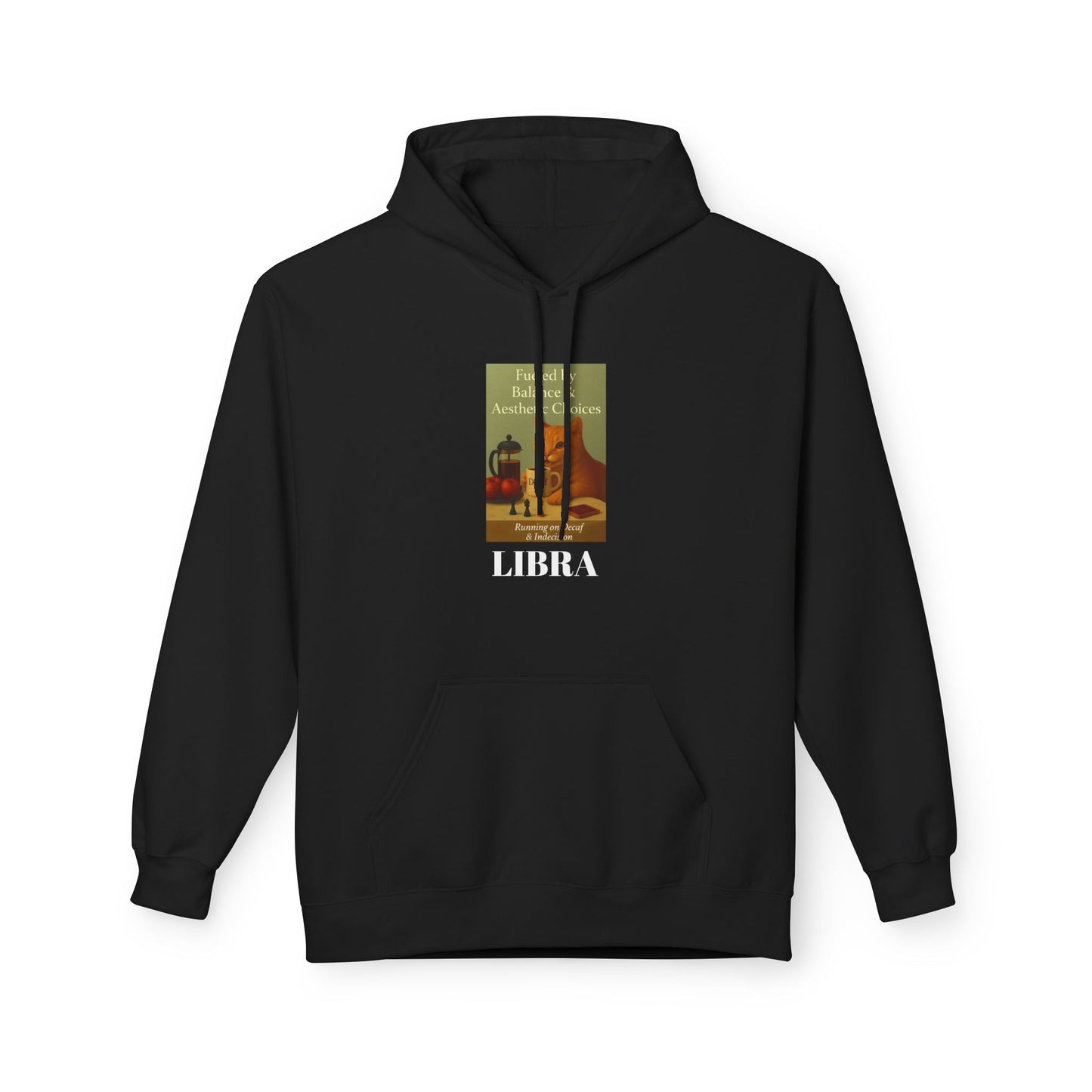 Libra Cat Unisex Hoodie, Zodiac Sign Sweatshirt, Astrology Gift