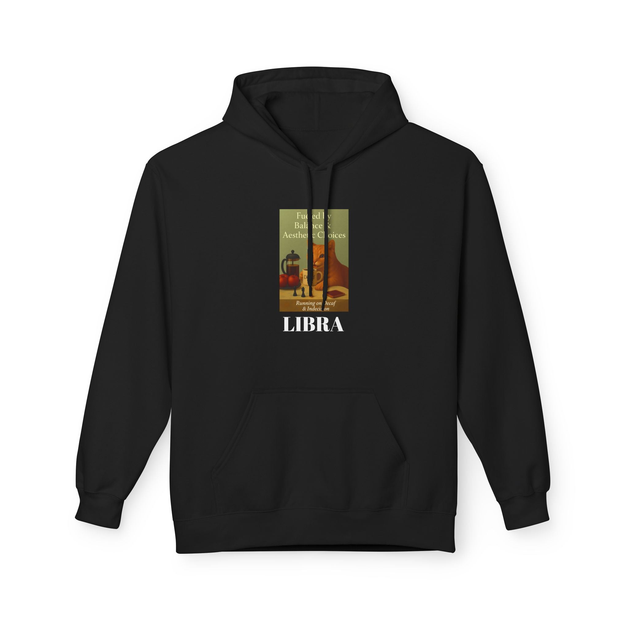Libra Cat Unisex Hoodie, Zodiac Sign Sweatshirt, Astrology Gift