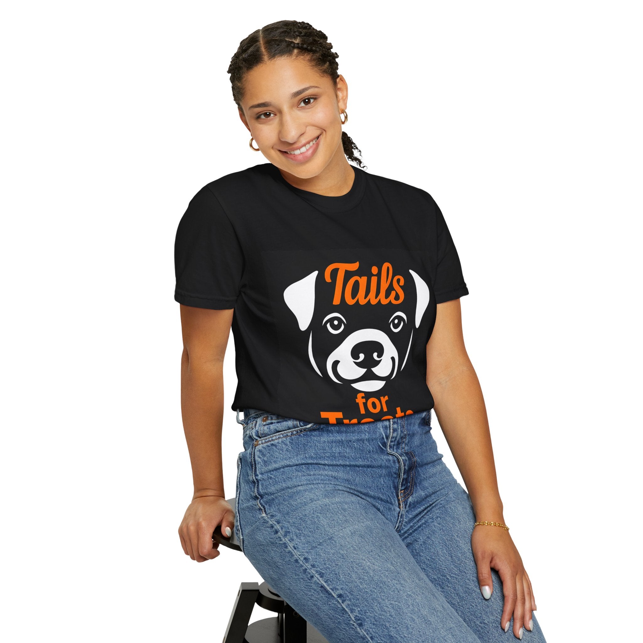 Tails for Treats Dog Lover T-Shirt, Unisex Tee for Animal Lovers, Pet Adoption Events, Gifts for Dog Owners, Fun Pet Apparel, Casual Wear