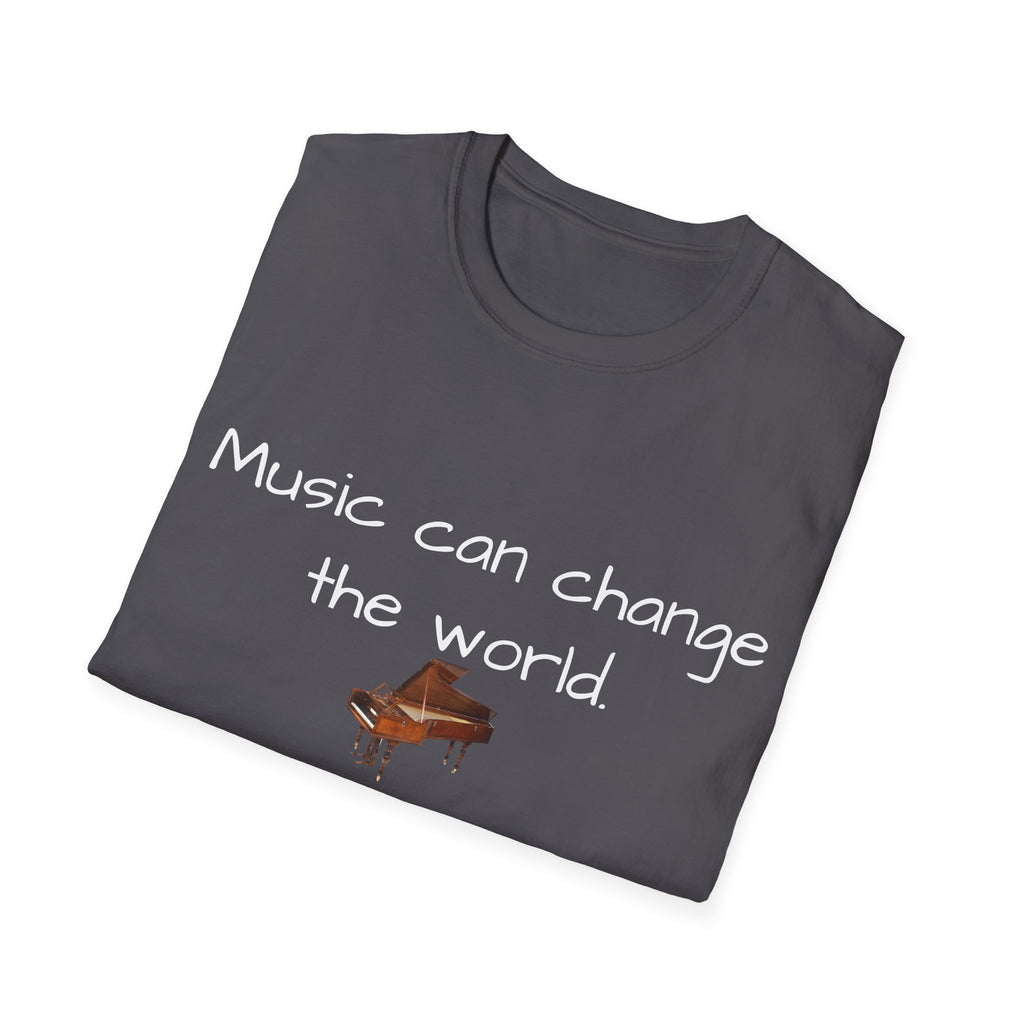 Inspirational Quote Tee, Unisex Softstyle T-Shirt, Music Lover Gift, Casual Wear