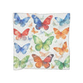 Butterflies Silk-Look Scarf — Butterflies Graphic Print