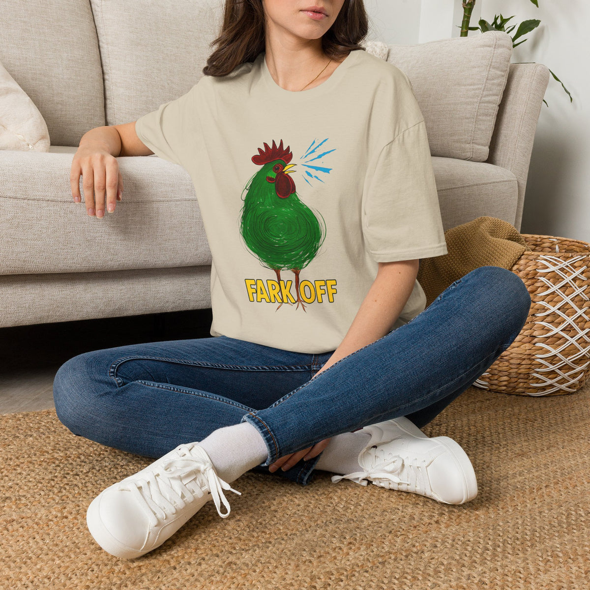 Funny Chicken Graphic T-Shirt, Humor Tee, Farm-Inspired Apparel