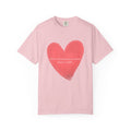 First Christmas as a Mum..Heart Brushstroke T‑Shirt — Pink Painted Heart Graphic Tee