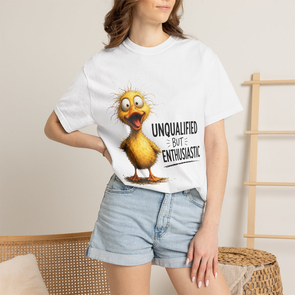 Unqualified But Enthusiastic Duck Graphic Tee