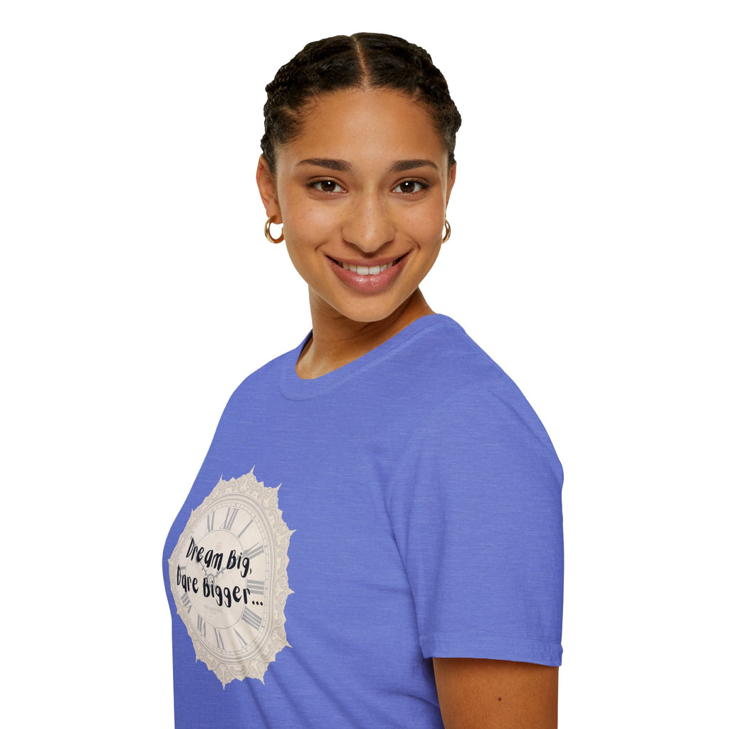 T-Shirt Inspirational Tee for Motivation, Dream Big, Gift for Dreamers, Casual Wear