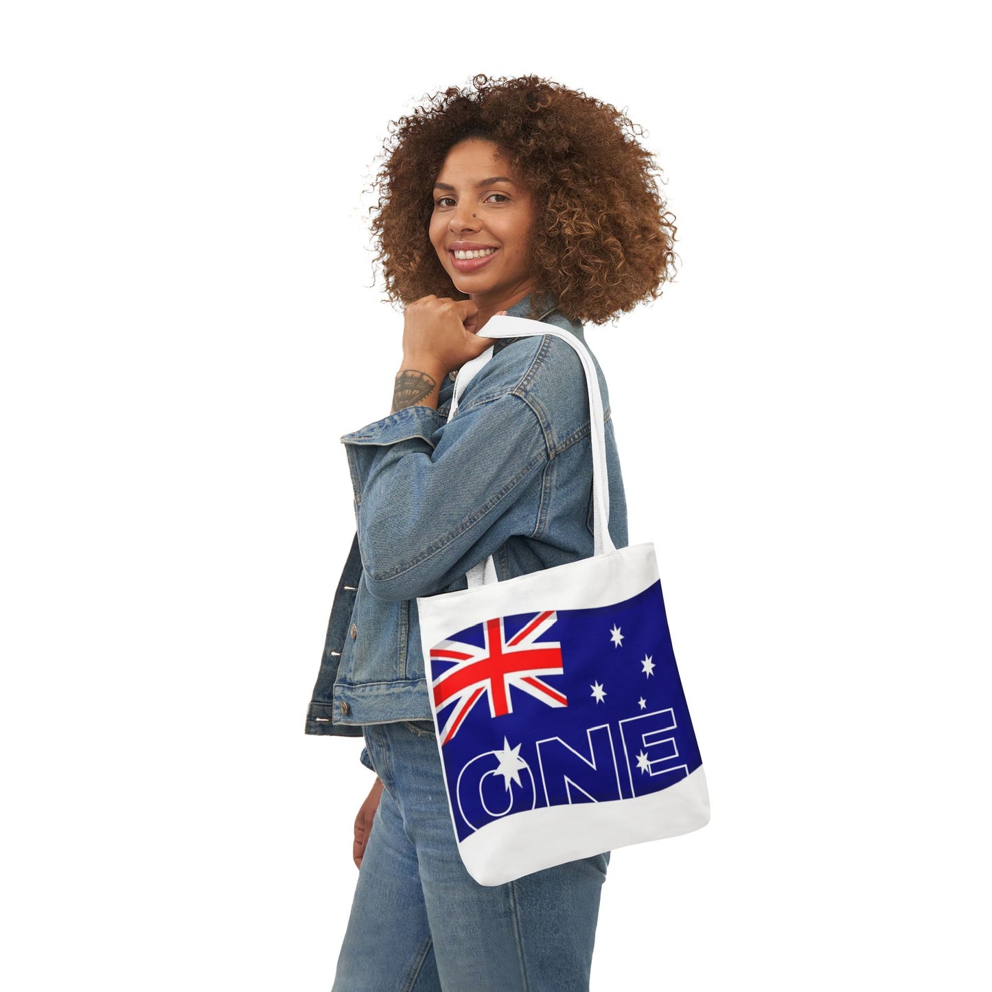 Australia Flag 'ONE' Canvas Tote Bag — Patriotic Aussie Market Tote