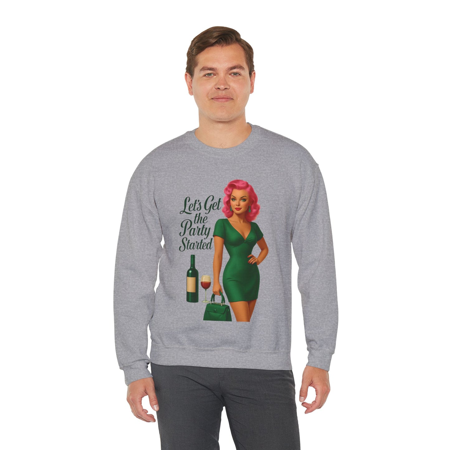 Let's Get the Party Started Unique Sweatshirt Design