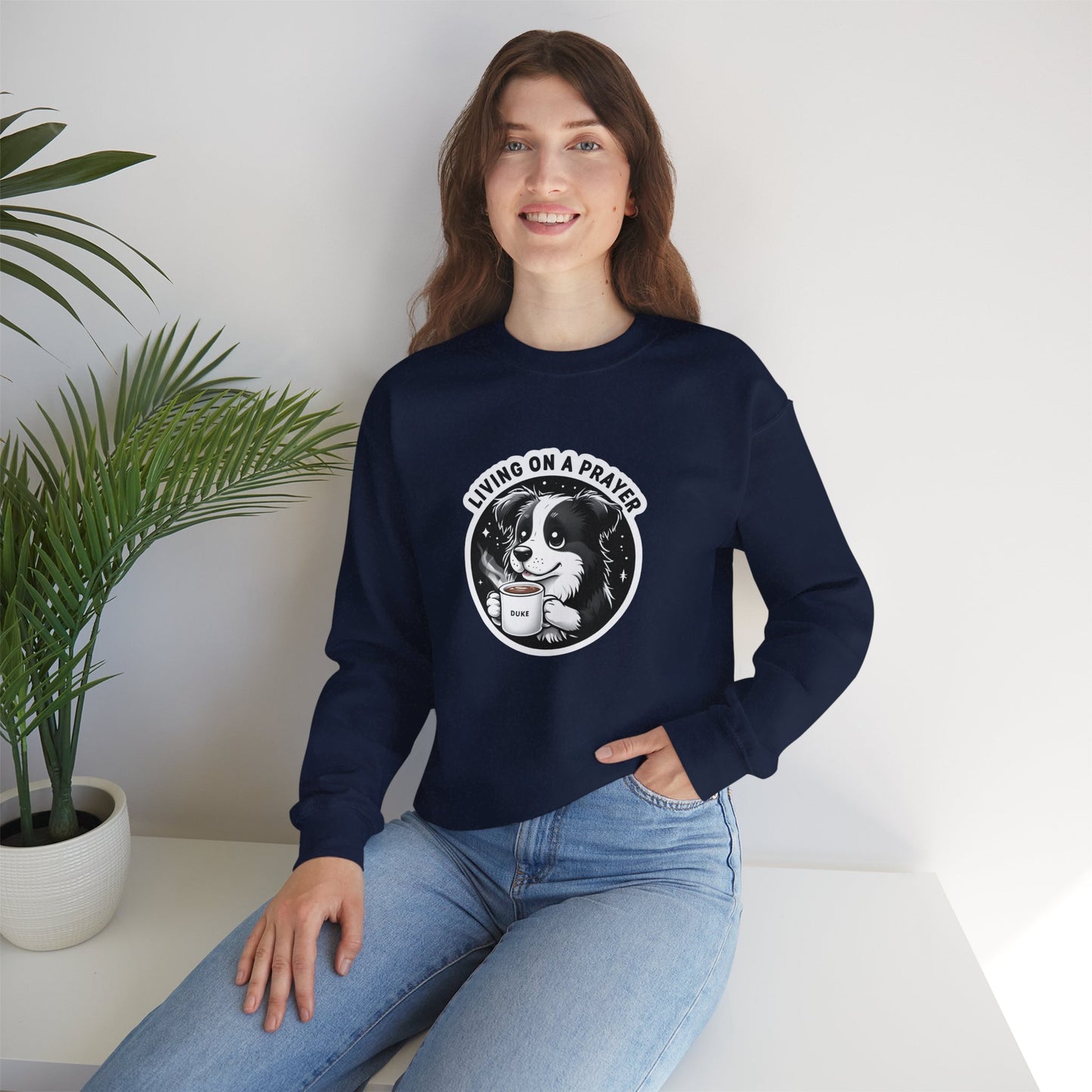 Music Inspired Unique Design Border Collie Sweatshirt