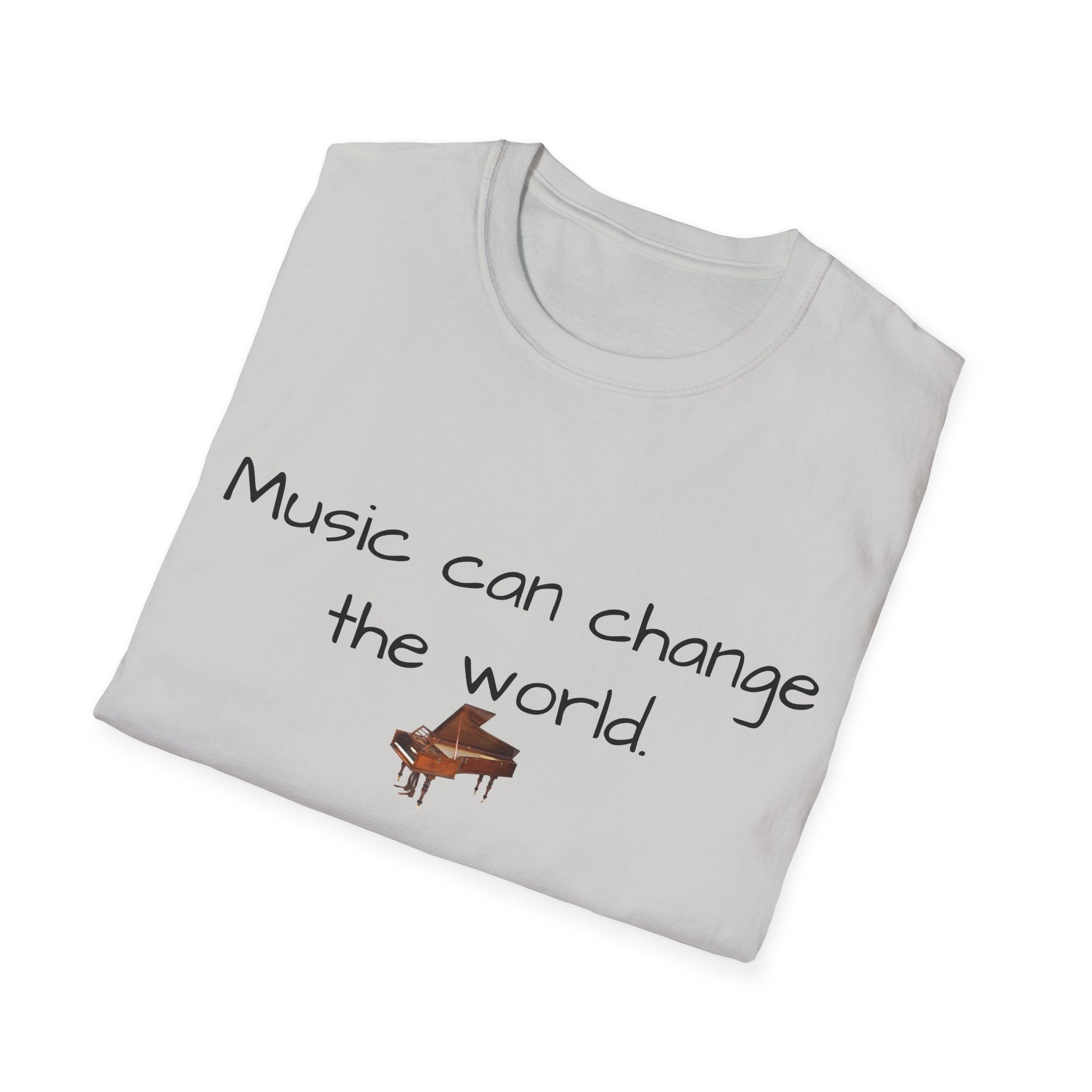 Inspirational Quote Tee, Unisex Softstyle T-Shirt, Music Lover Gift, Casual Wear