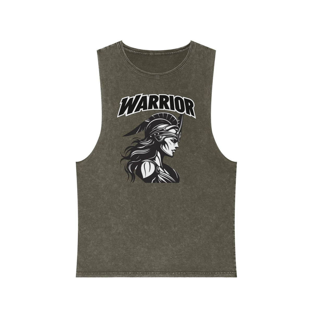 Warrior Graphic Stonewash Tank Top