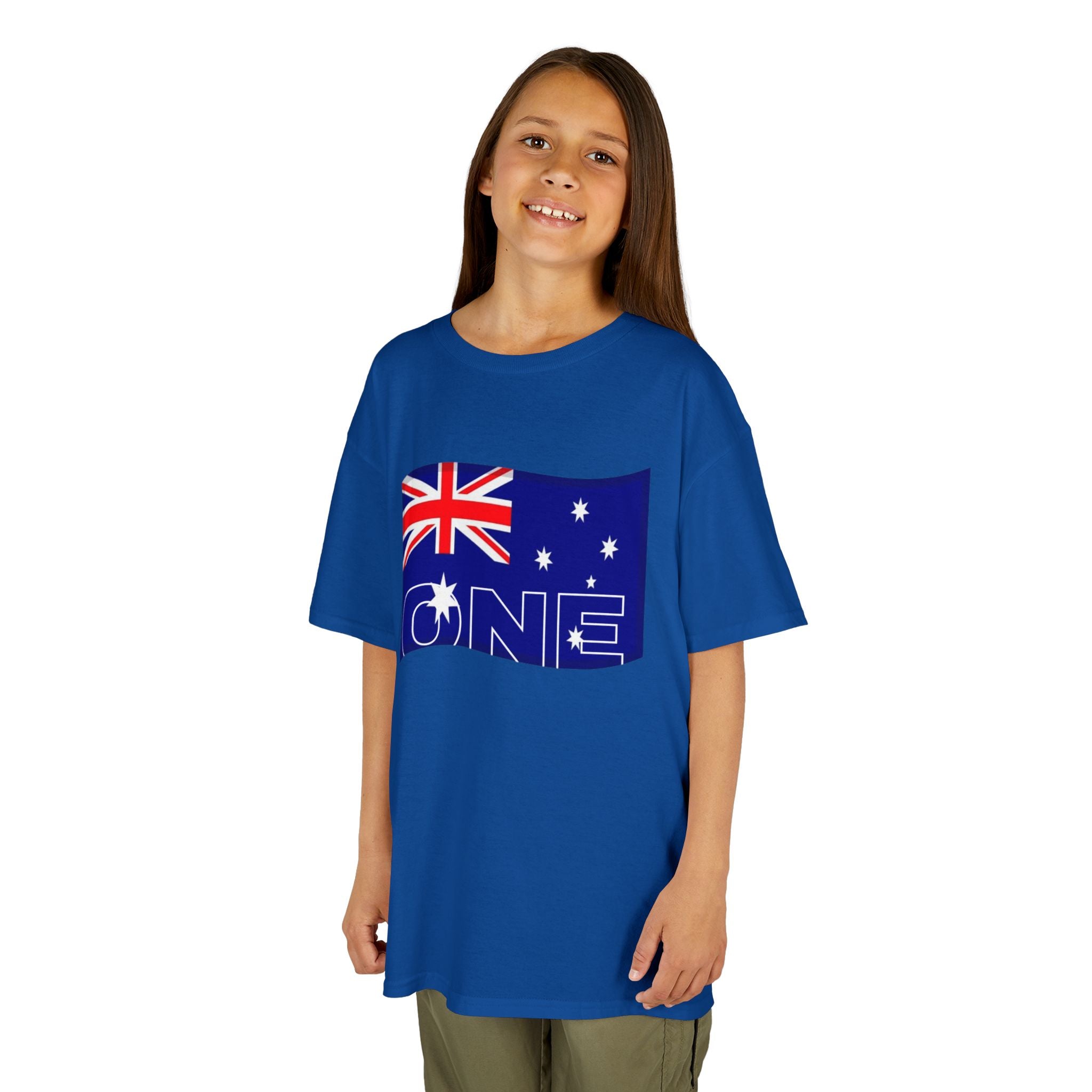Kids Tee — Australian Flag "ONE" Design
