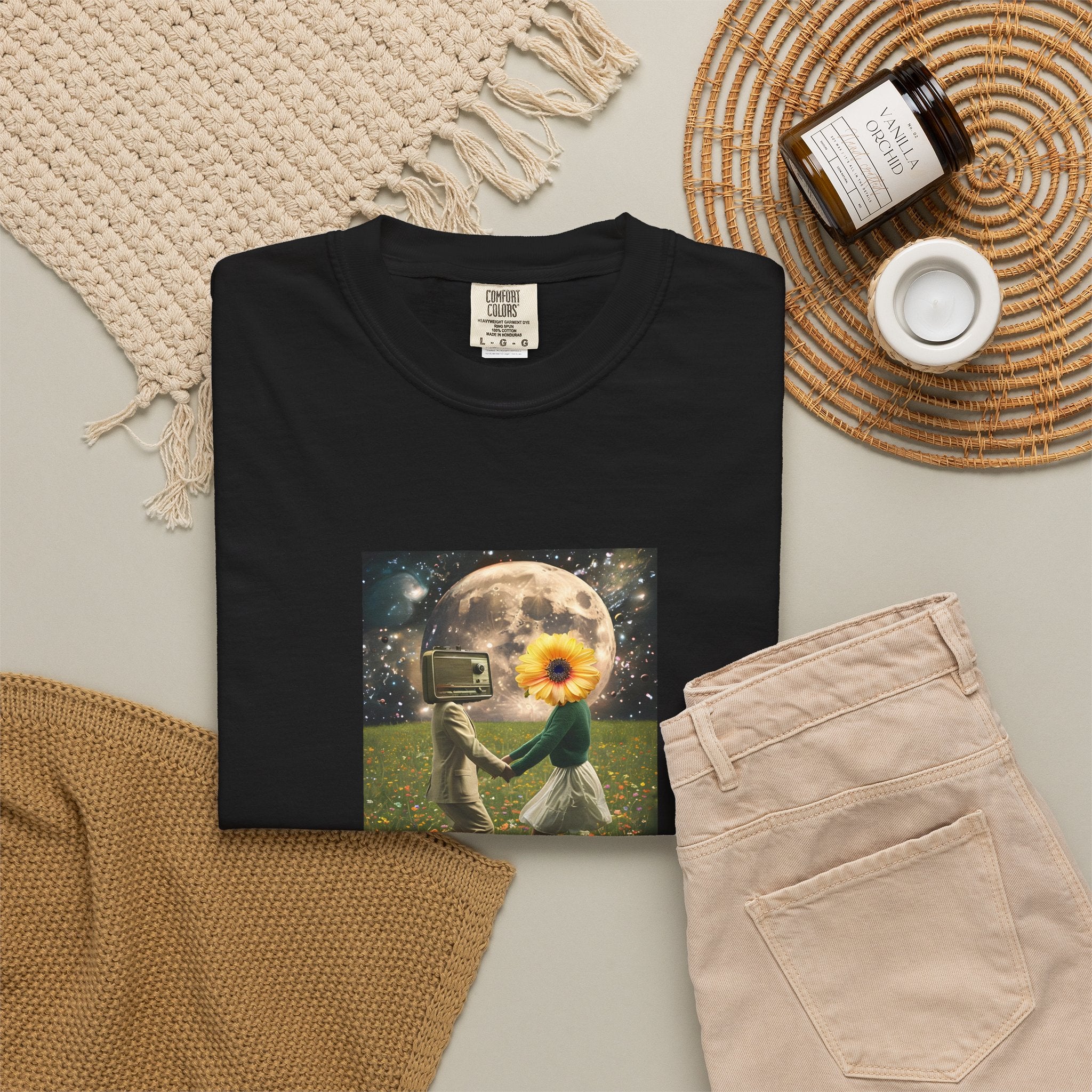Whimsical Magic Women's Tee - Unique Cotton T-Shirt with Wild Nature Graphic, Perfect Witchy Gift