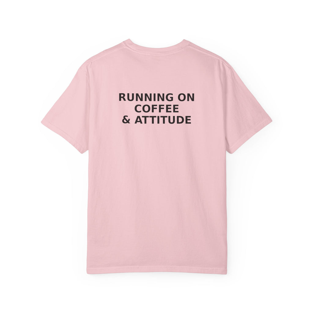 Running on Coffee & Attitude | Funny Coffee Quote Apparel & Gifts