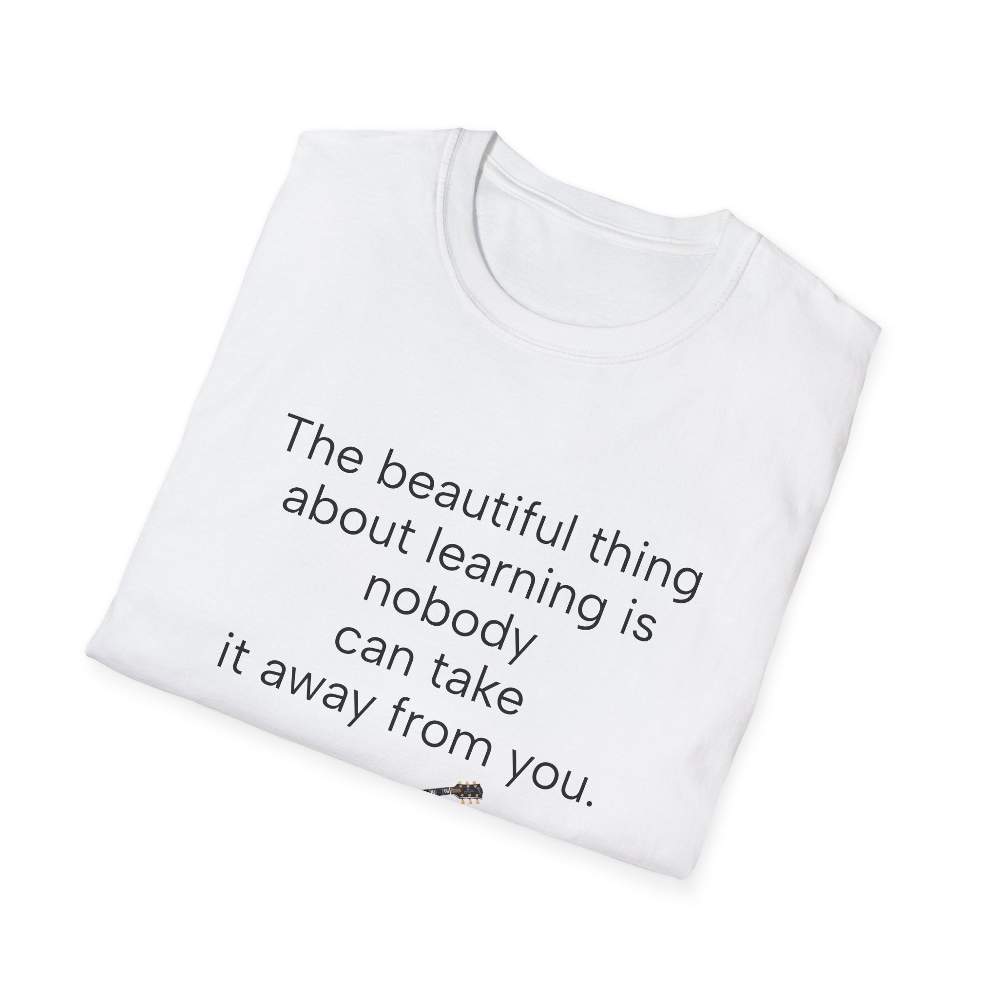 Inspirational Guitar Quote T-Shirt, Unisex Softstyle Shirt, Music Lover Gift