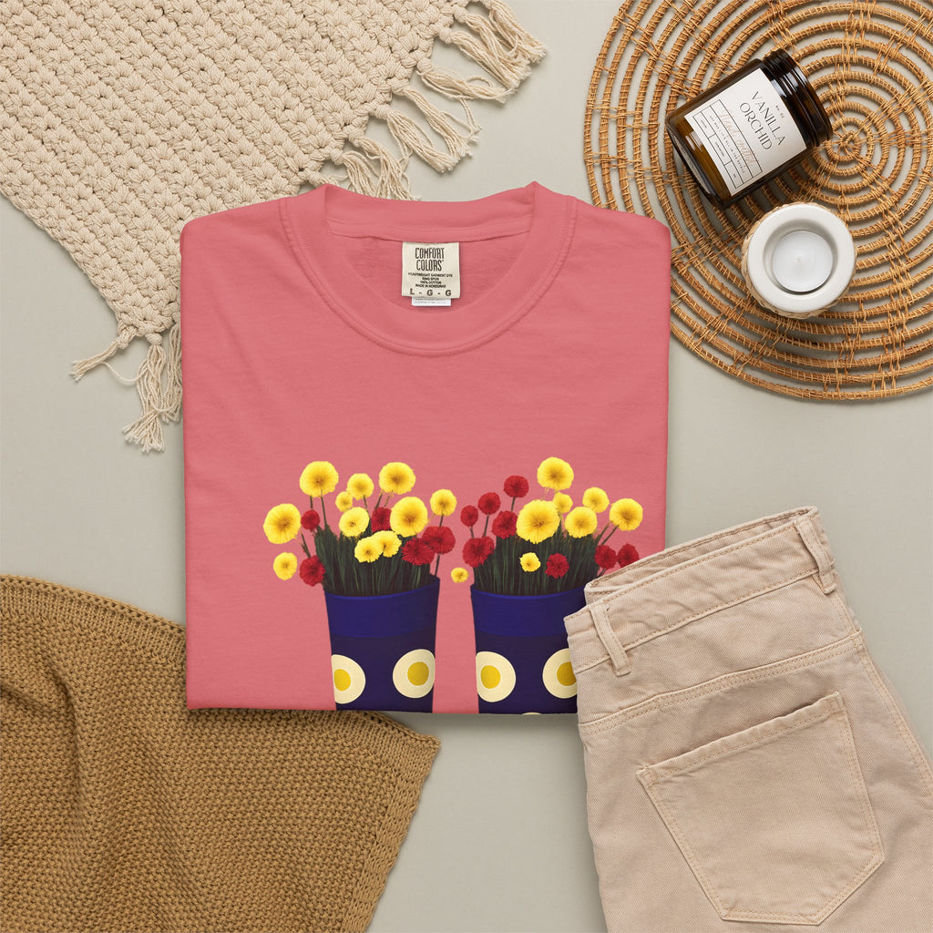 Step Into Kindness T-Shirt – Floral Rain Boot Graphic Tee