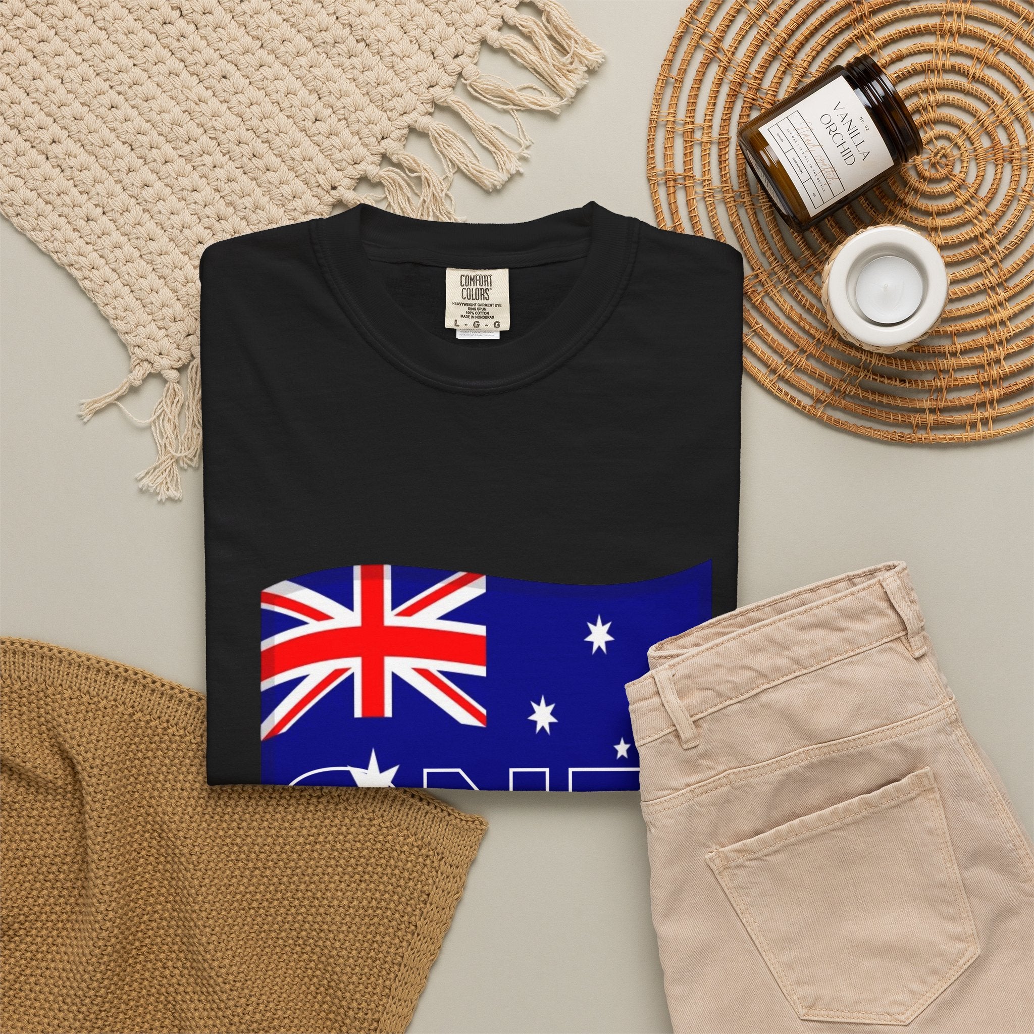 Australia Flag "One" Graphic T-Shirt