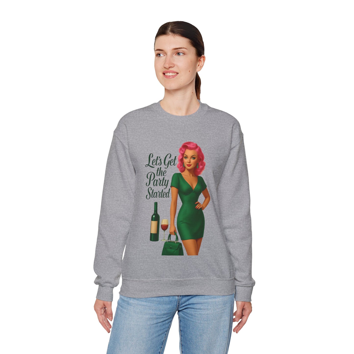 Let's Get the Party Started Unique Sweatshirt Design