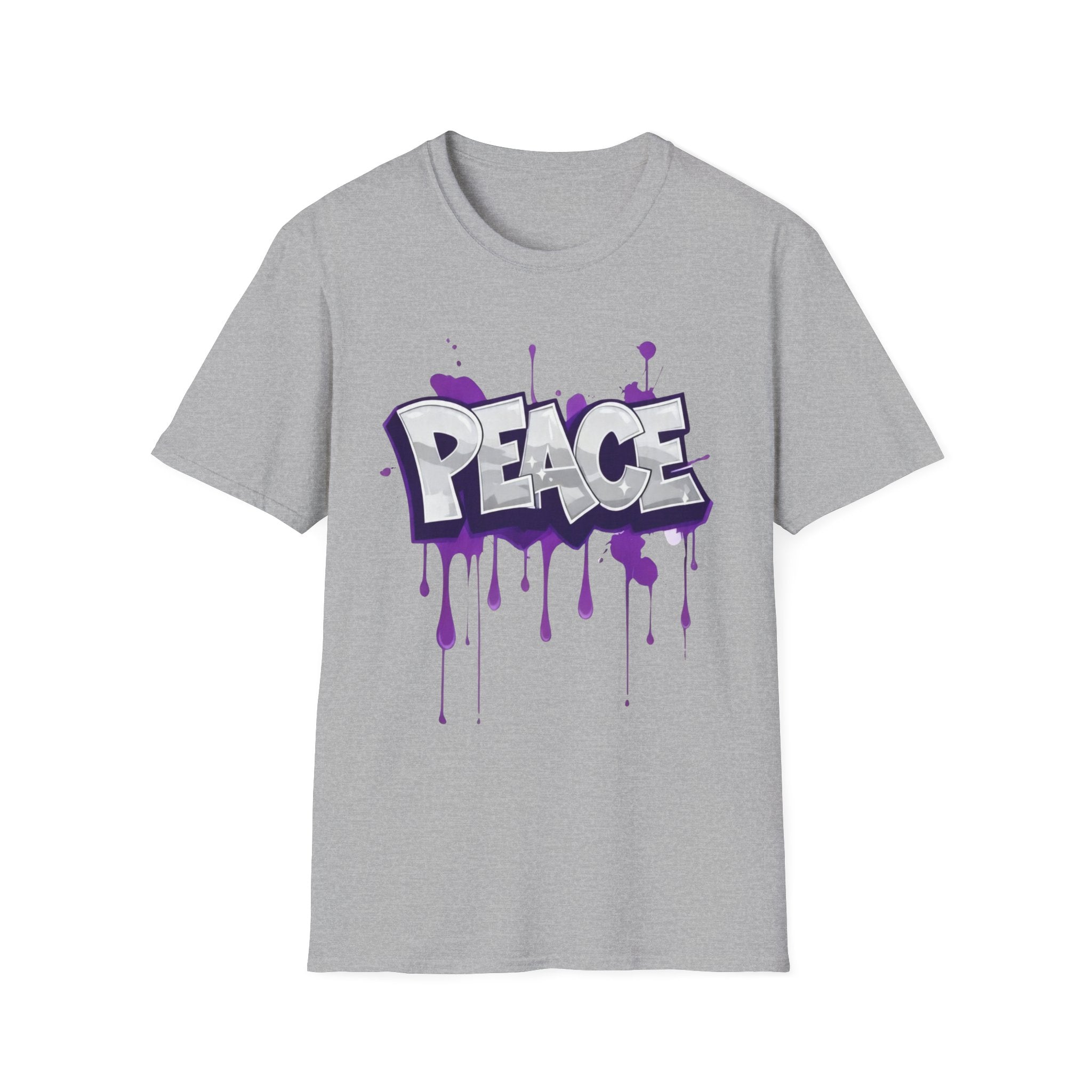 Peace Graffiti T-Shirt Ladies — Paint Drip Streetwear Tee