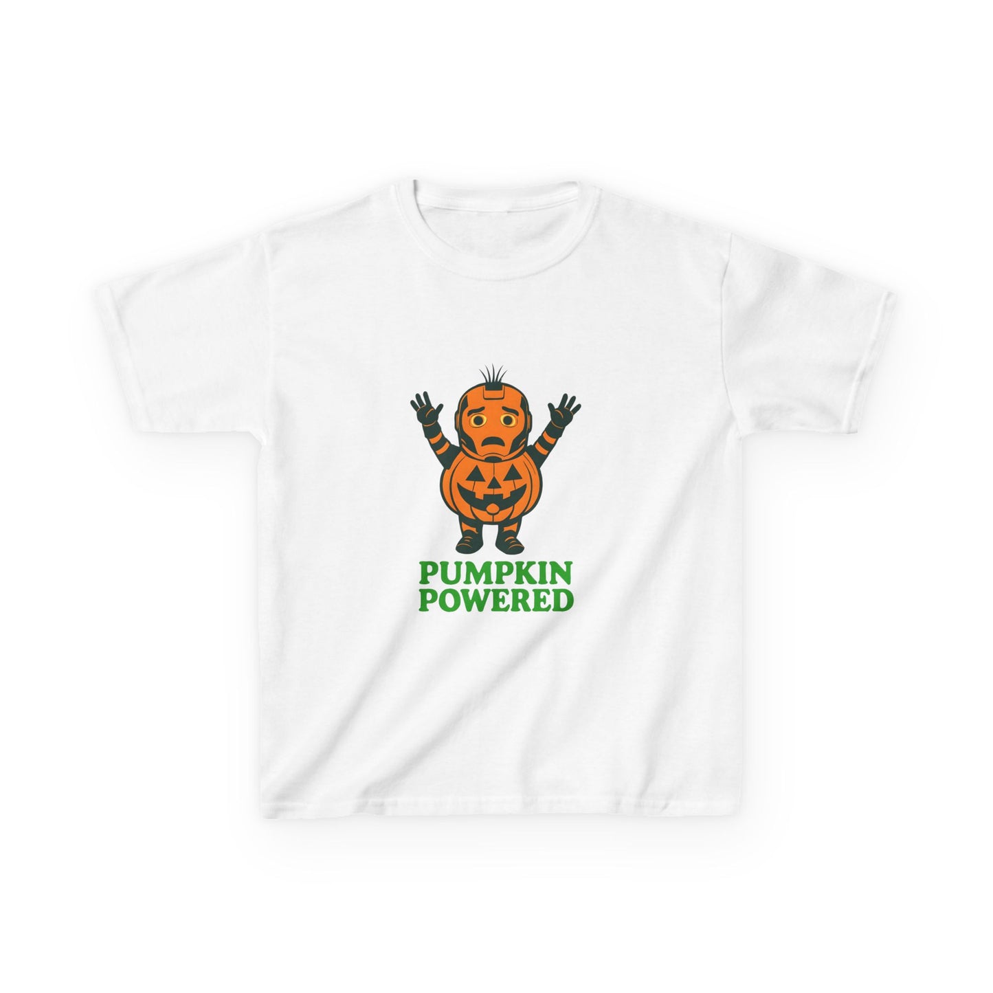Kids Halloween Pumpkin Powered Tee, Funny Halloween Shirt, Kids Costume Tee, Pumpkins Shirt, Fun Halloween Tee