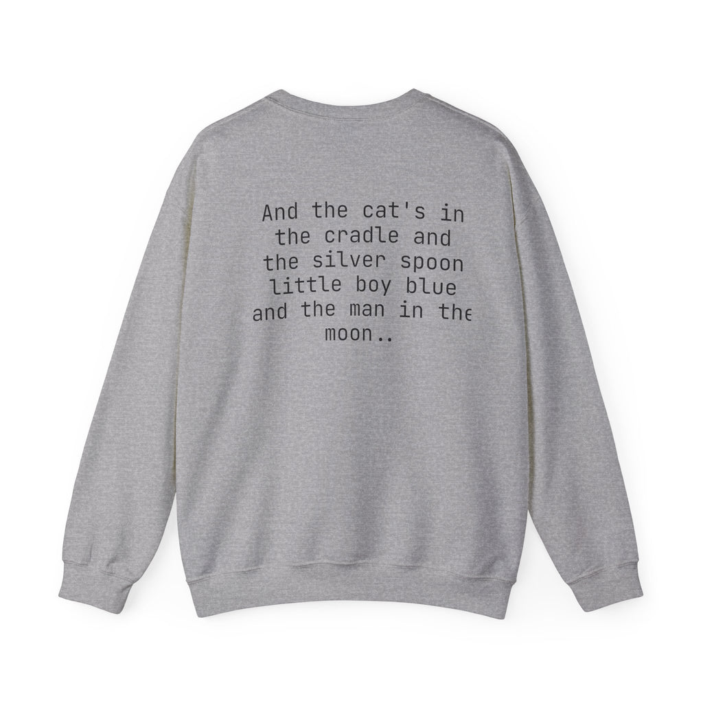 Cats in the Cradle Unisex Sweatshirt, Unisex Pullover Jumper, Cozy Sweatshirt, Gift for Music Lover, Cat