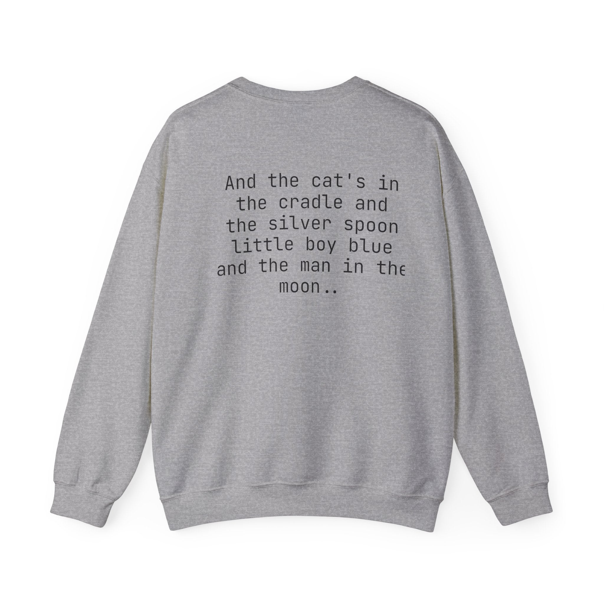 Cats in the Cradle Unisex Sweatshirt, Unisex Pullover Jumper, Cozy Sweatshirt, Gift for Music Lover, Cat