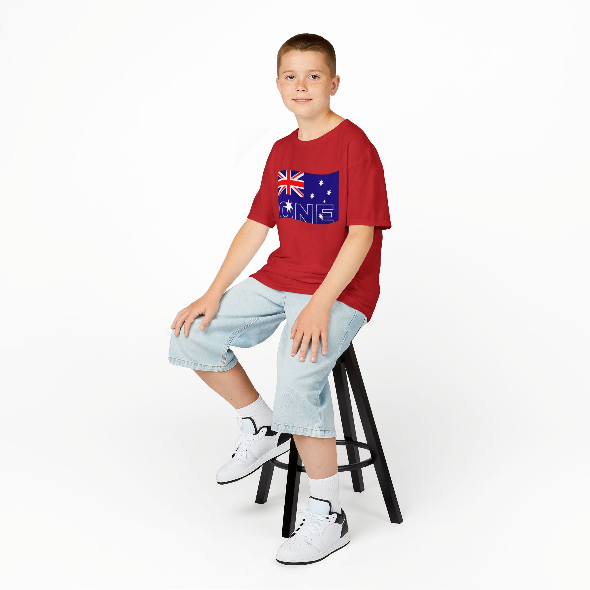 Kids Tee — Australian Flag "ONE" Design