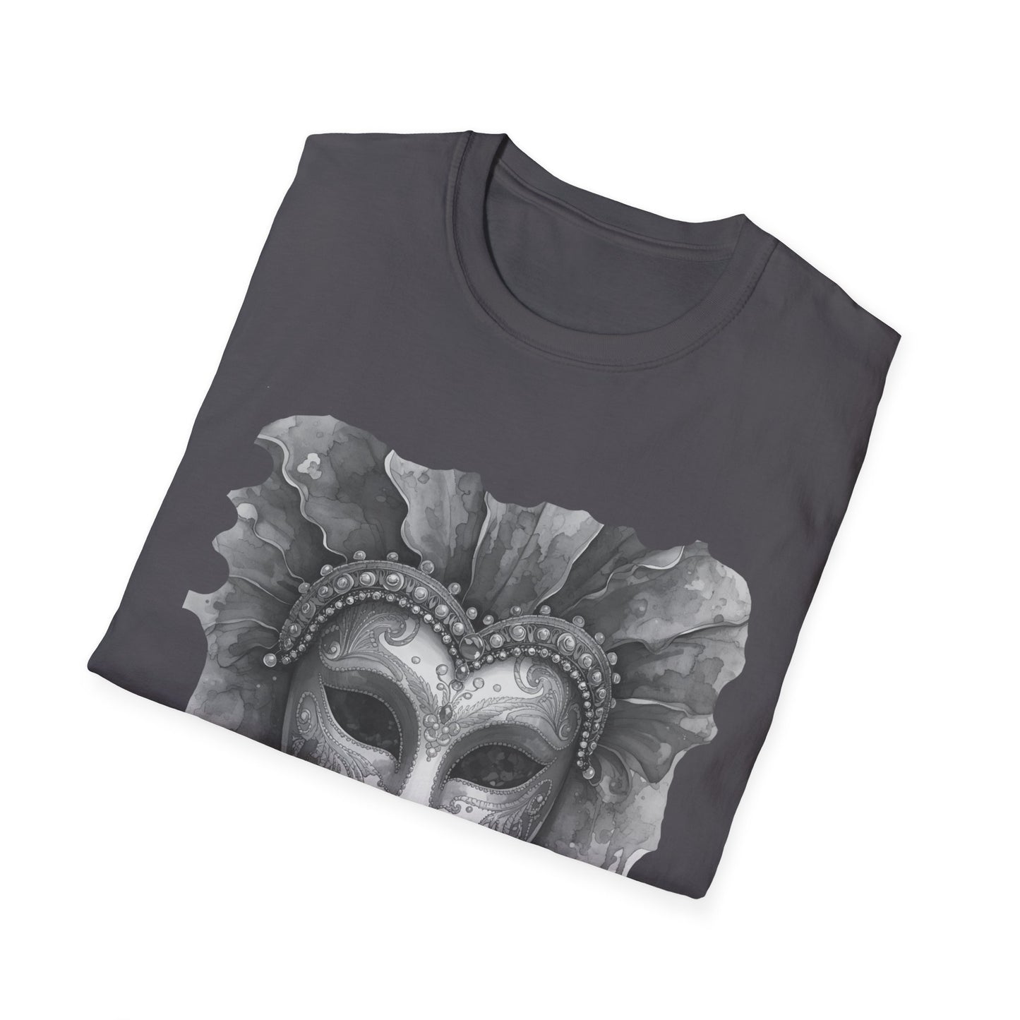 Masquerade Face T-Shirt — "Perfectly Imperfect" Watercolor Mask Tee