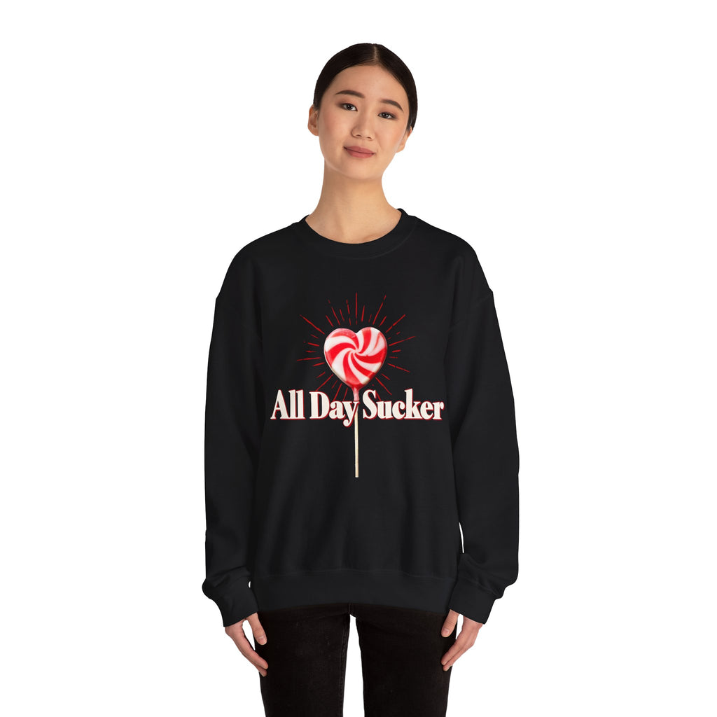 Unisex Sweatshirt, Valentines Day Lollipop, Graphic Shirt, Heart Candy Top, Cute Valentines Sweater, Love Day Sweatshirt, Valentines Gift