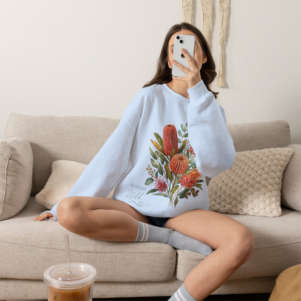 Bloom Wild Floral Crewneck Sweatshirt
