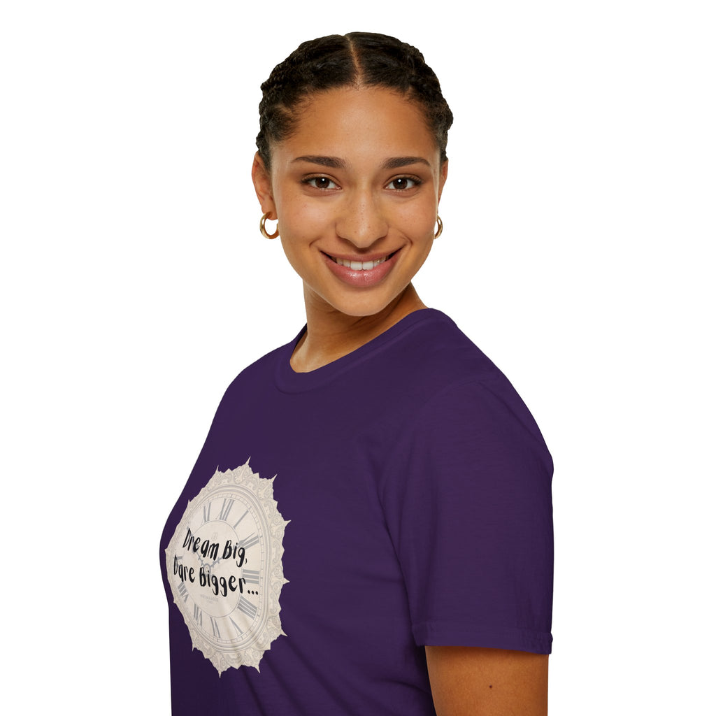 T-Shirt Inspirational Tee for Motivation, Dream Big, Gift for Dreamers, Casual Wear