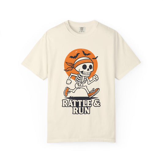 Skeleton Rattle & Run Halloween T-shirt for Unisex