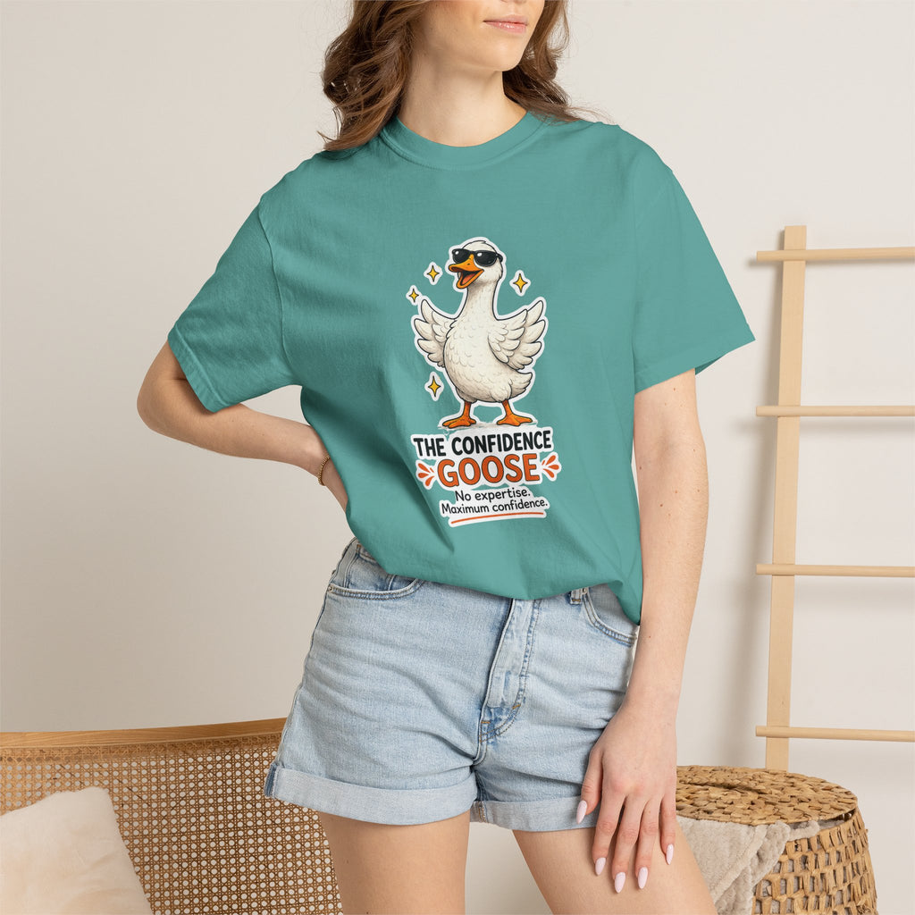Confidence Goose T-Shirt — Funny Motivational Graphic Tee
