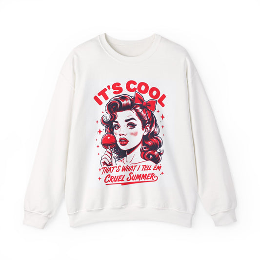 Cruel Summer 1960's Design Unisex Sweatshirt, Unique Quirky Mum Dad Design, Gift for Parents, Vintage Hippie Sweater, Retro, Funny